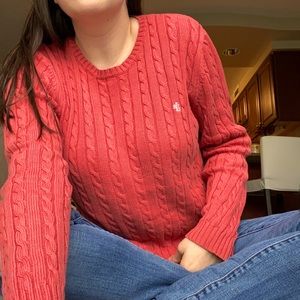Thick Warm Ralph Lauren Knit Sweater, Cable Knit